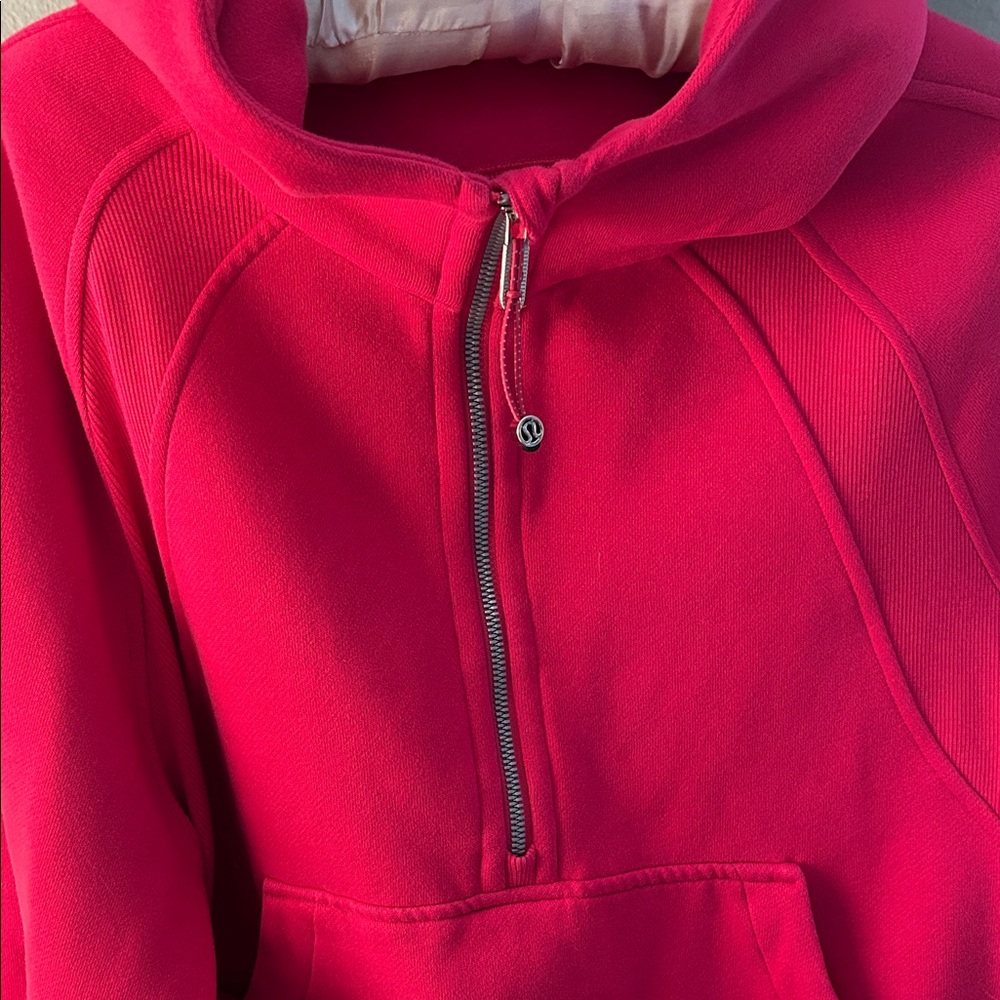 Lululemon Raspberry Half-Zip Hoodie